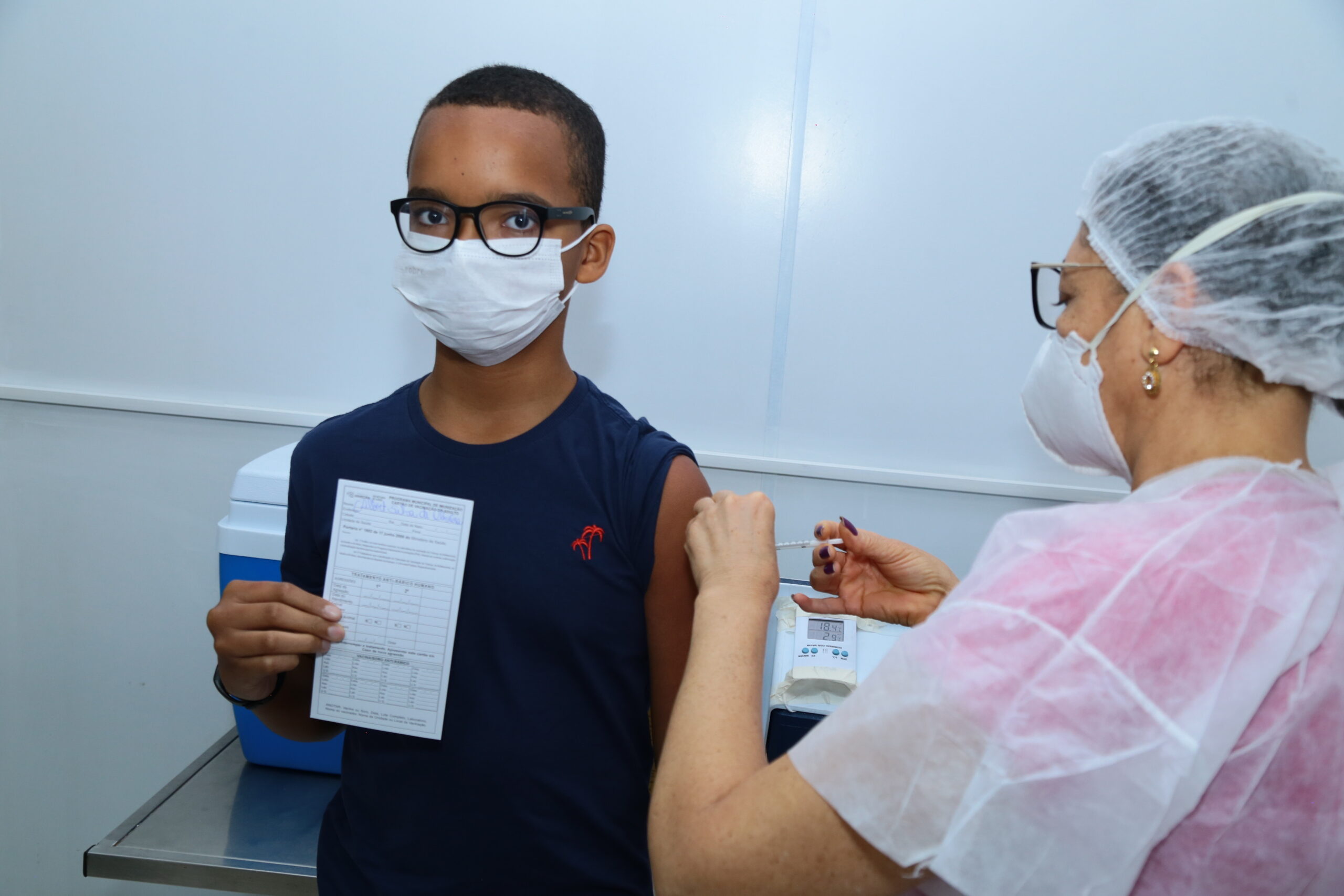 Vacinação infantil contra Covid já tem primeiras crianças imunizadas em Aparecida