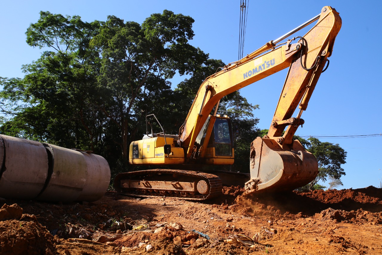 Avançam obras de construção do Eixo Leste-Oeste 5 em Aparecida