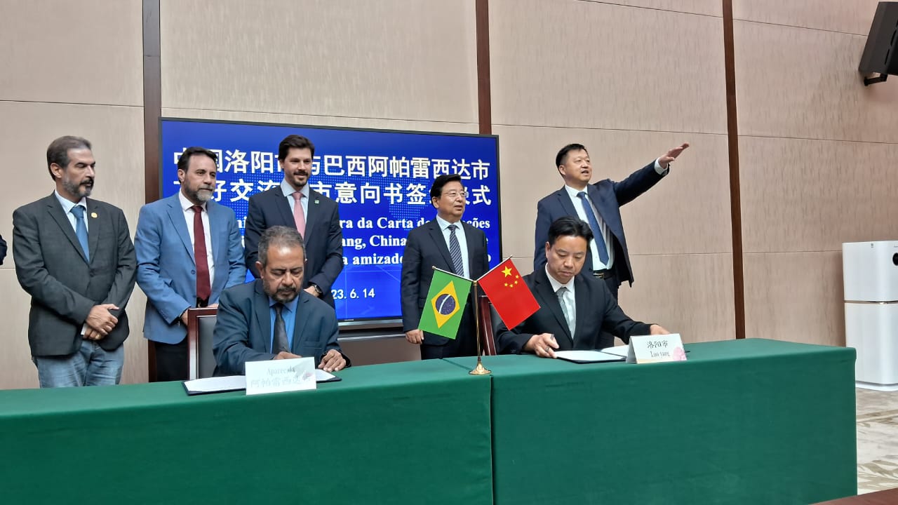 Aparecida de Goiânia assina termo de cooperação com cidade chinesa