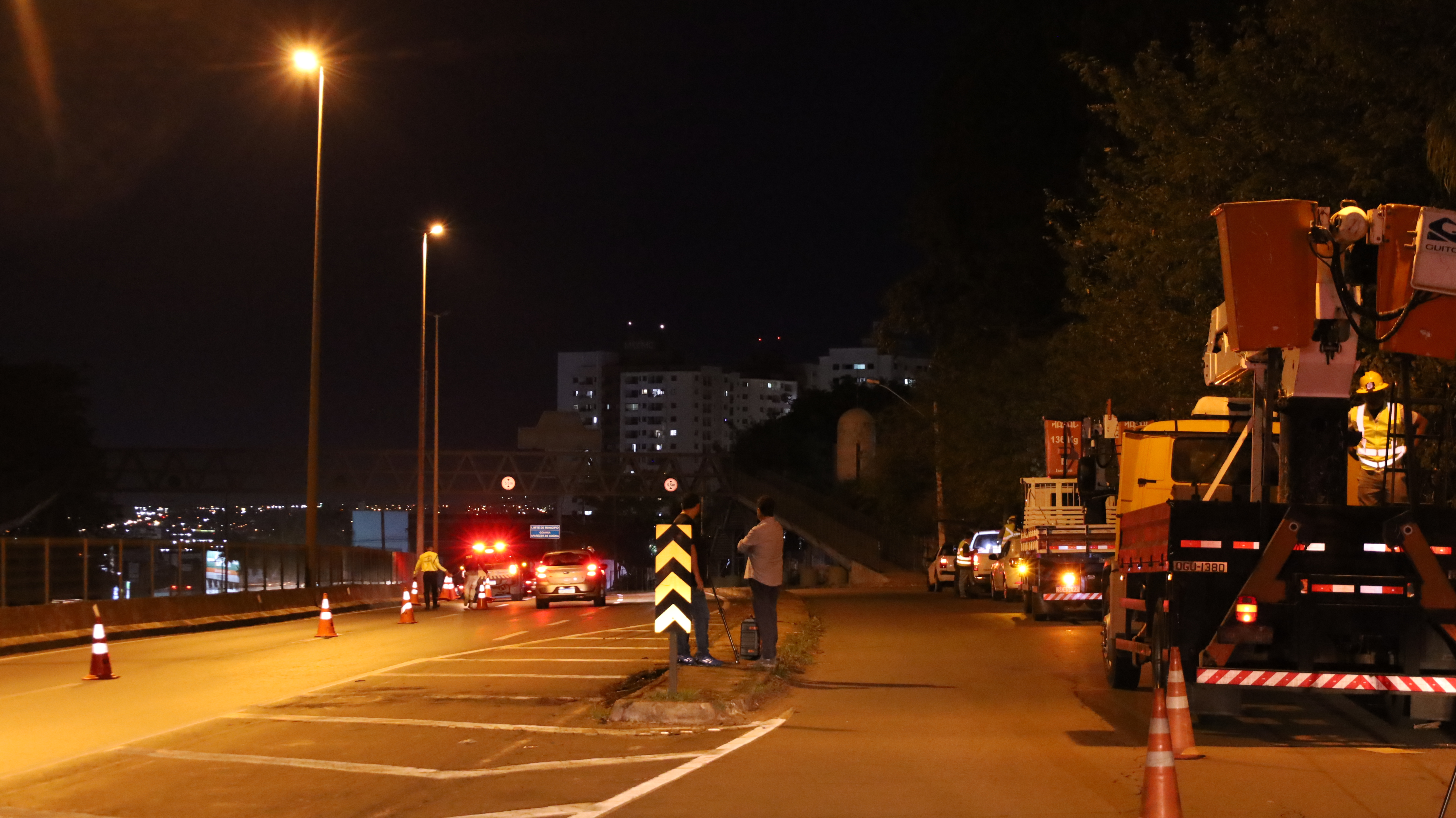 Prefeitura de Aparecida inicia implantação de nova iluminação no perímetro urbano da BR-153