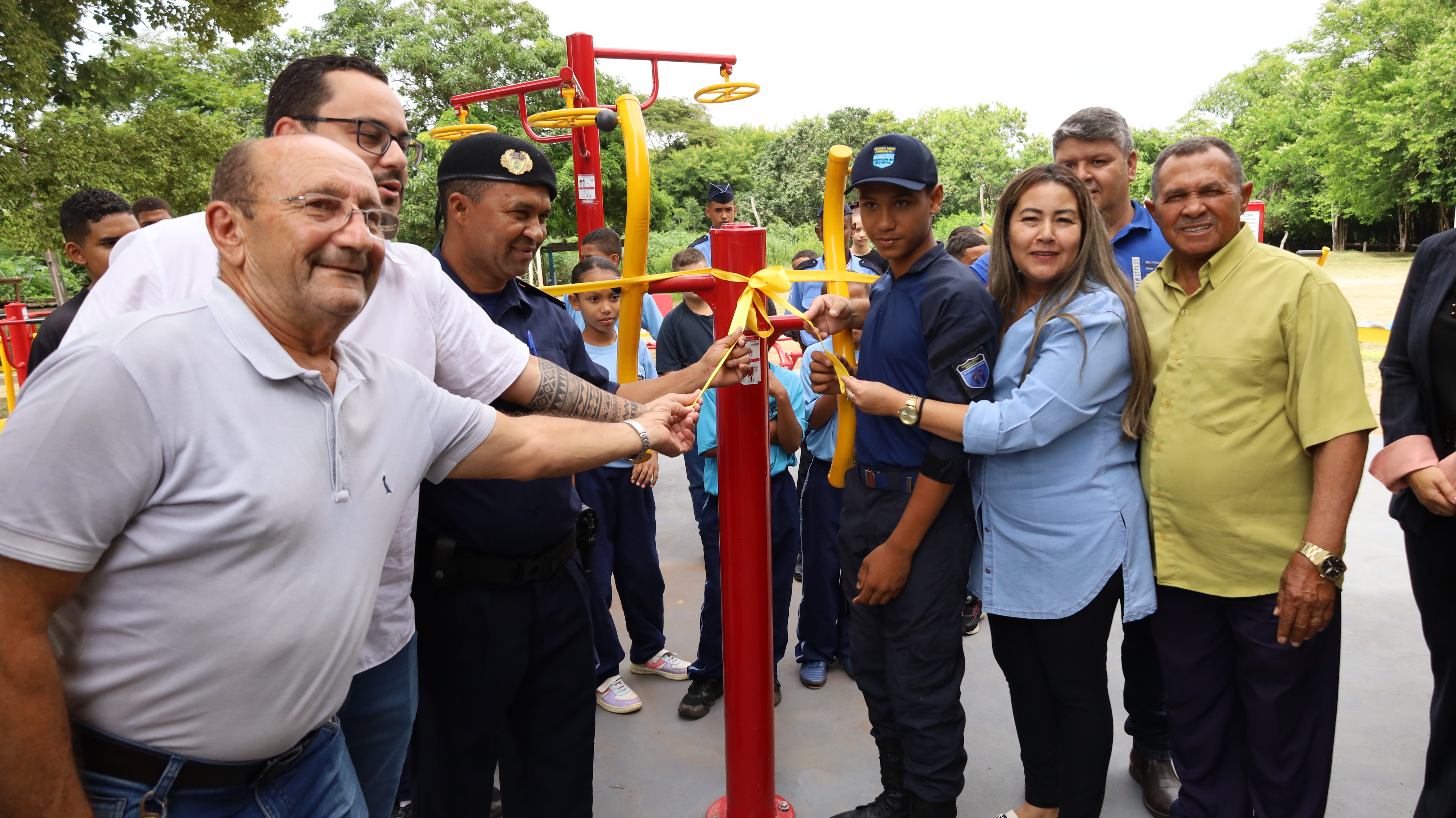 Inaugurada academia aberta da Guarda Mirim