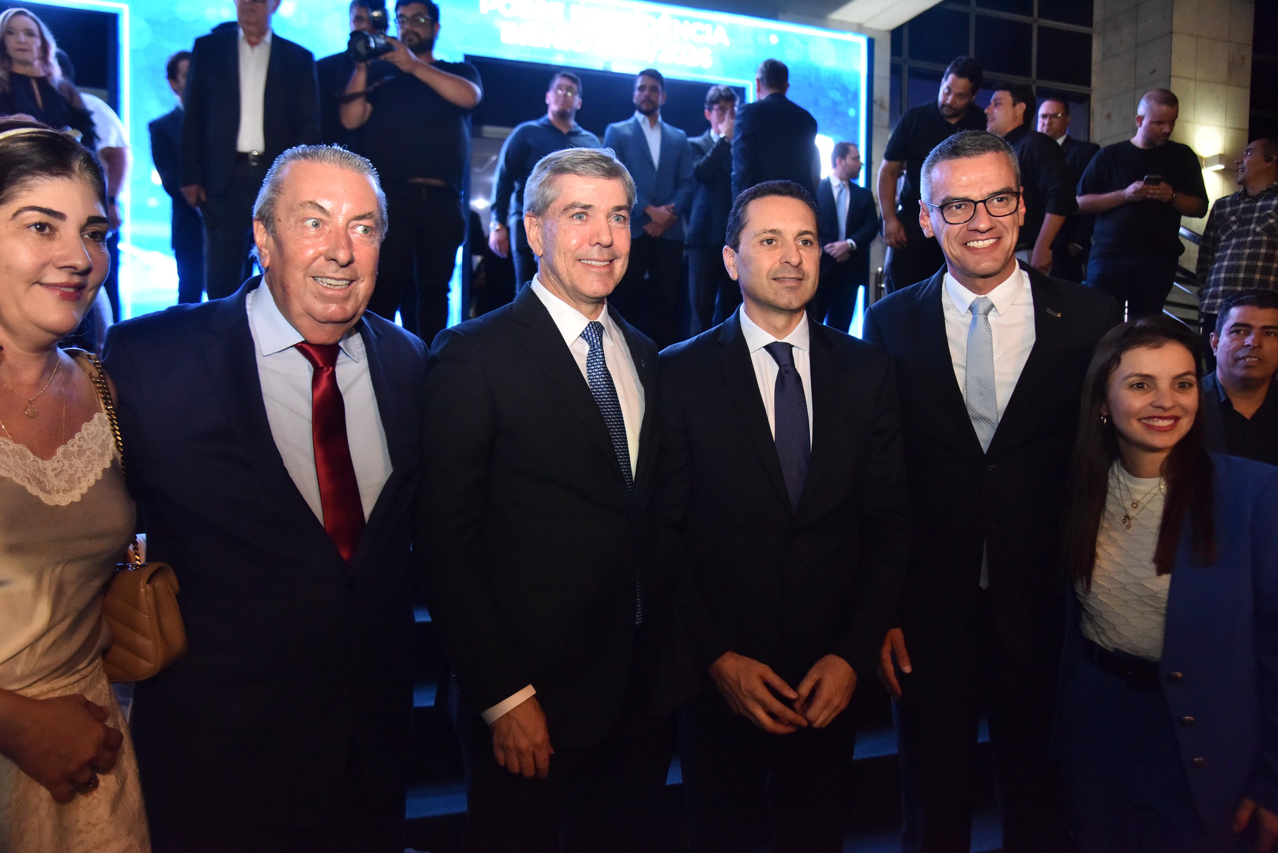 Prefeito Vilela prestigia posse de André Rocha na Fieg e destaca avanços para Aparecida
