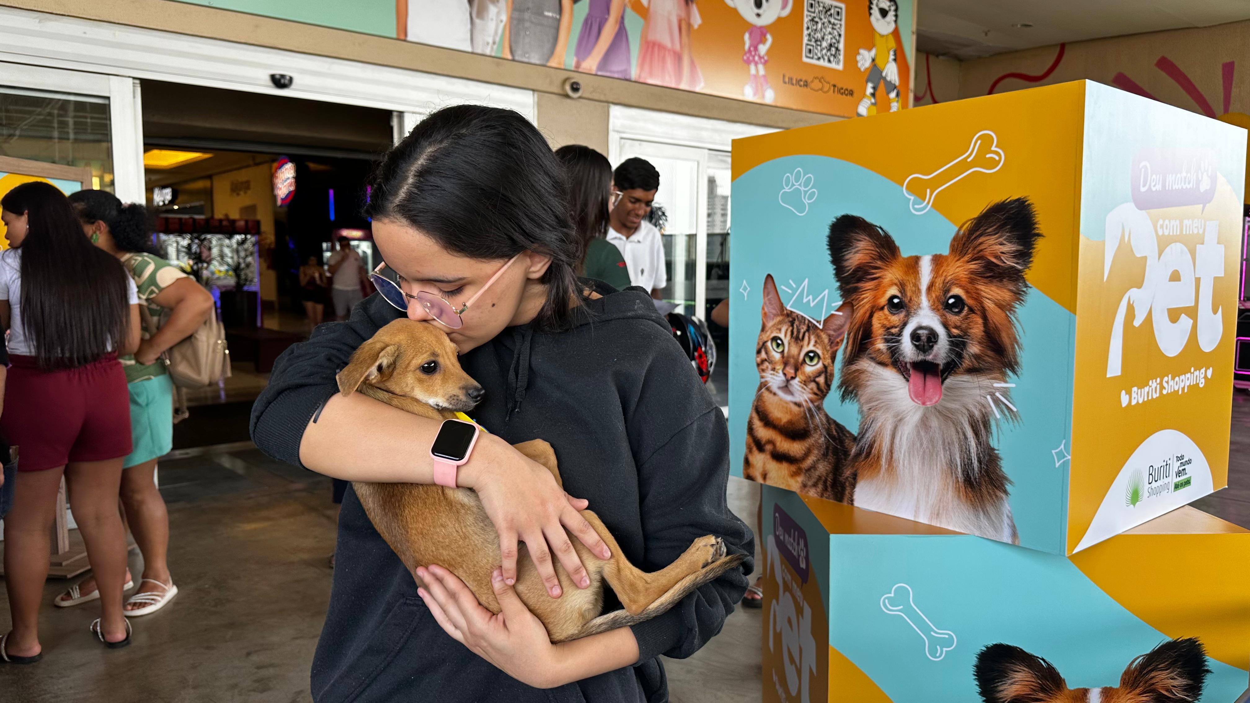 Em tempo recorde, todos os 38 cães e gatos levados à feira de adoção ganharam novo lar