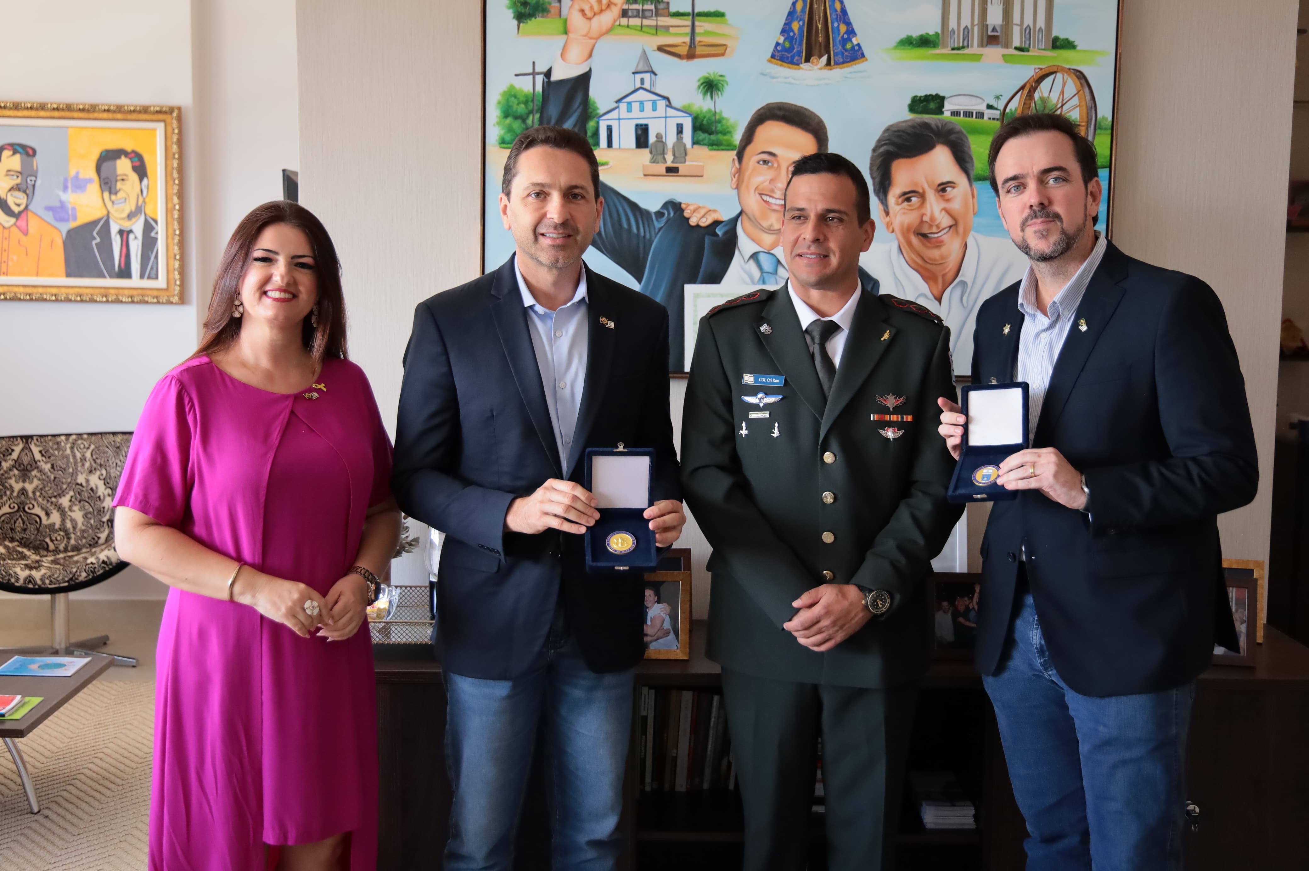 Aparecida recebe adido militar de Israel e reforça cooperação na área de segurança pública
