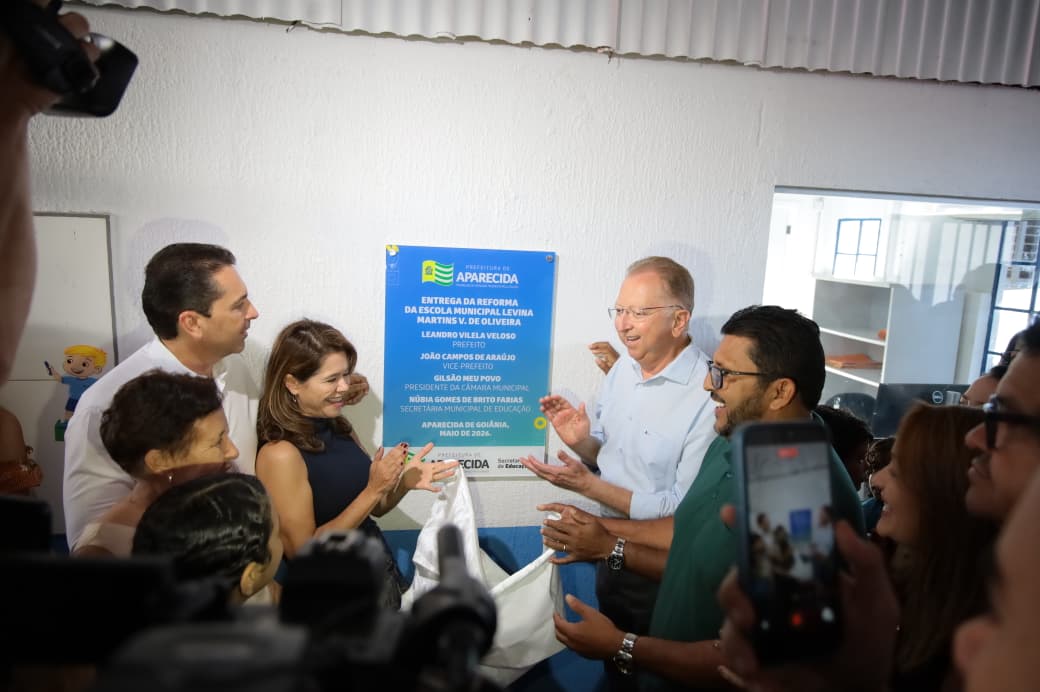 Prefeitura de Aparecida entrega reforma da Escola Levina Martins, no Buriti Sereno