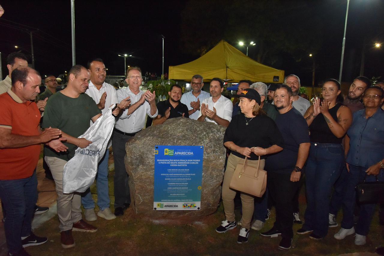 Moradores de Aparecida ganham nova pista de skate e praça no Parque Real